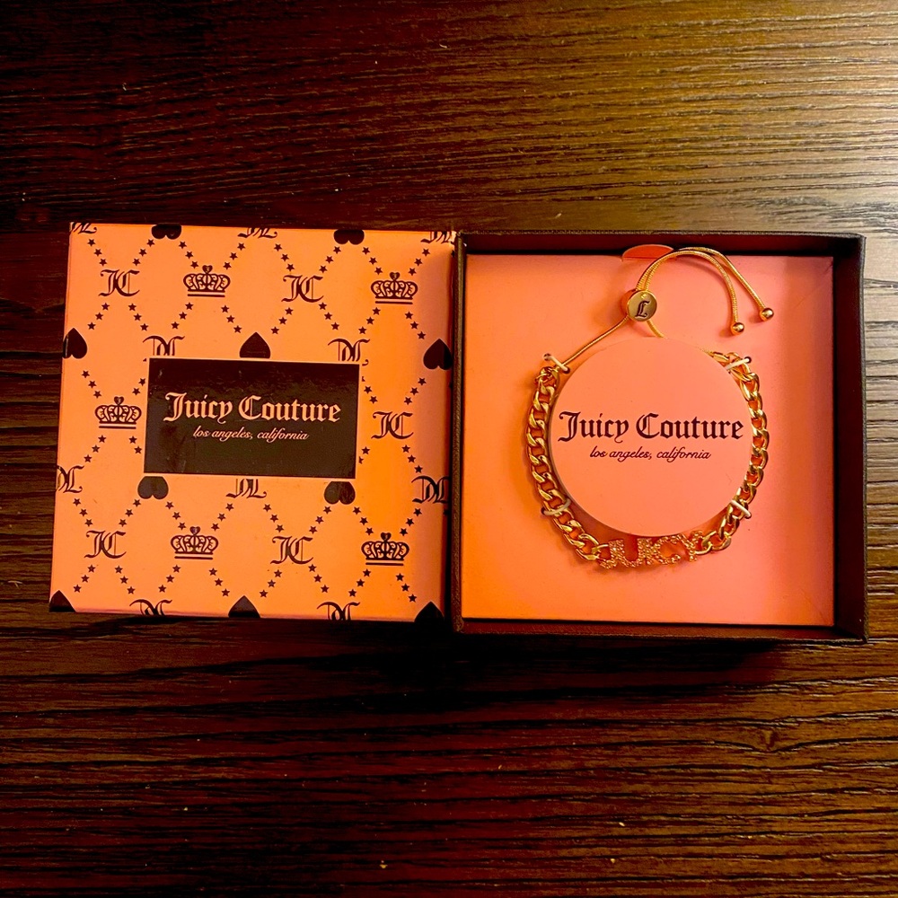 NEW Juicy Couture gold adjustable bracelet